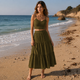 Sienna Crop Cami & A-Line Skirt Set