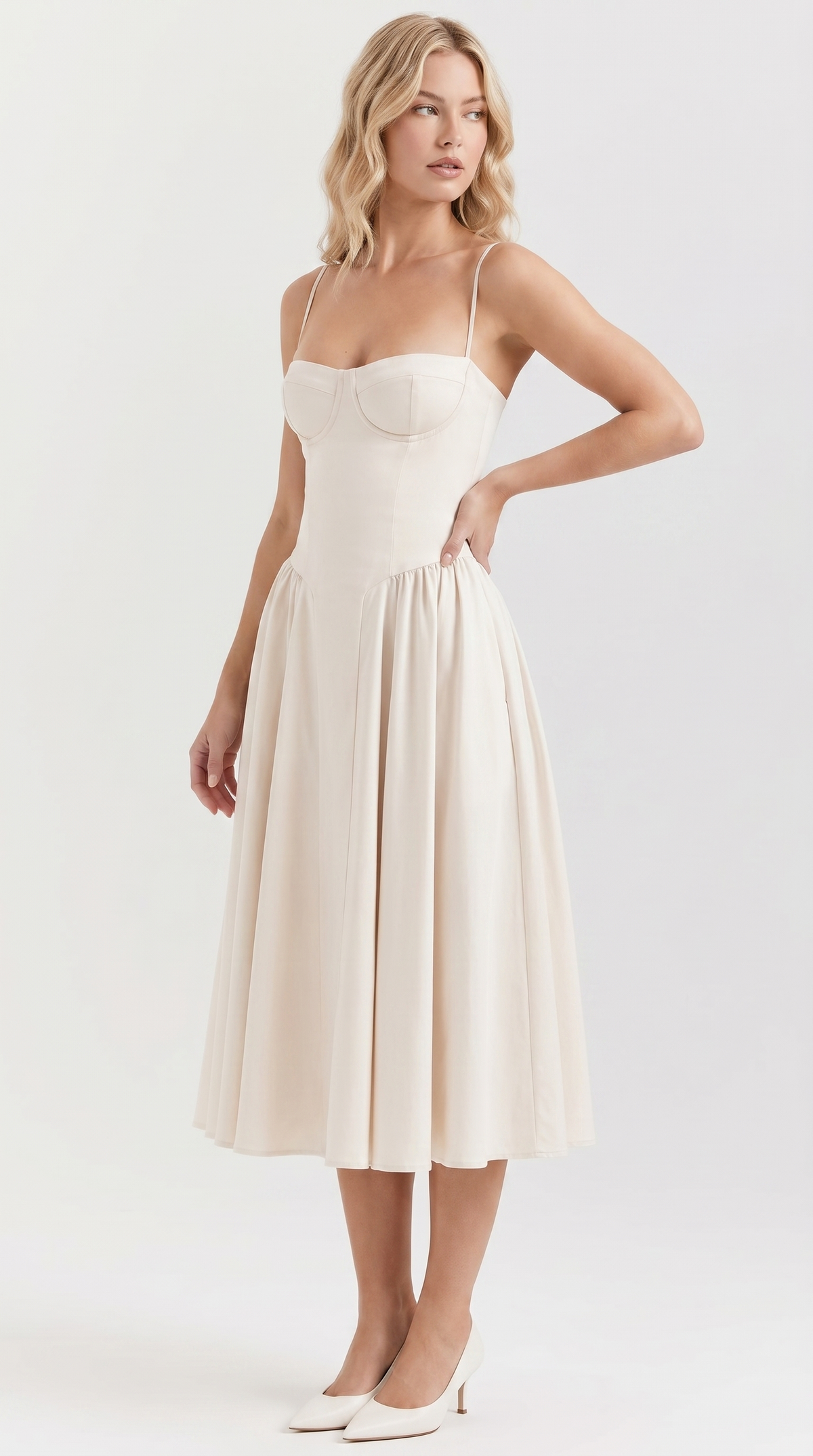 Adelina | Gorsetowa Sukienka Midi