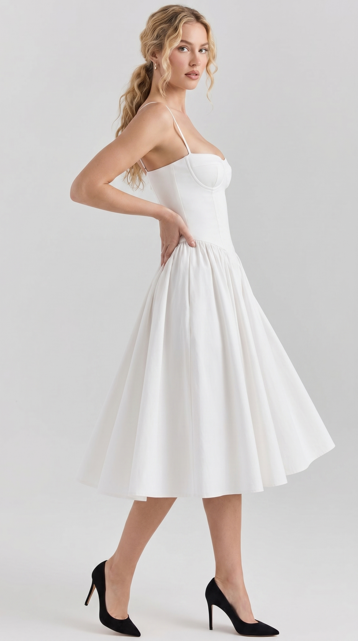 Adelina | Gorsetowa Sukienka Midi