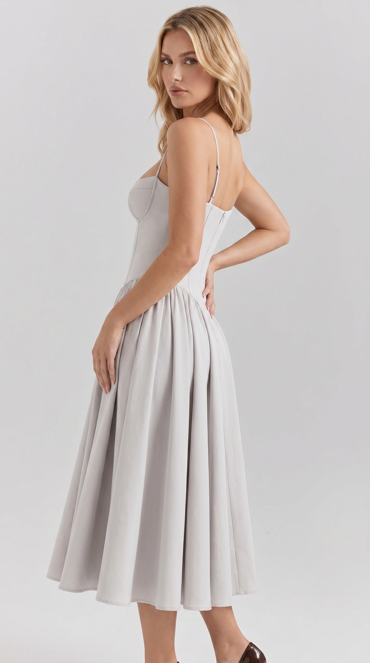 Adelina | Gorsetowa Sukienka Midi